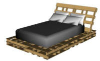 Bed van pallets maken.